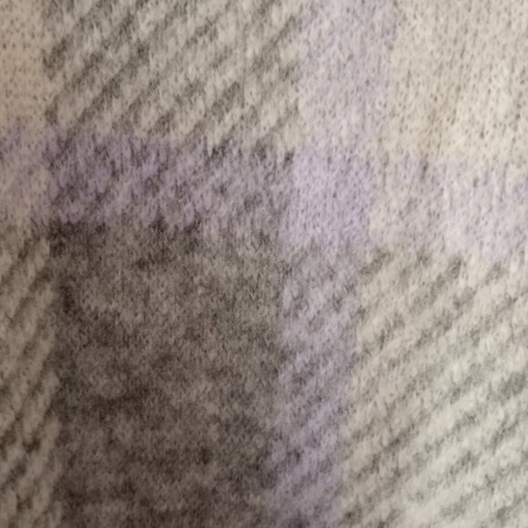 'LOFT' Cowl neck oversized Plaid Sweater Size S NWOT - Picture 7 of 12